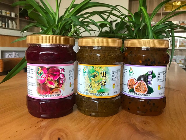 玫瑰花花茶、桂花花茶、百香果花茶