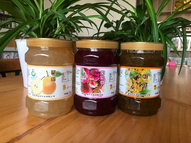 雪梨花茶、玫瑰花花茶、桂花花茶