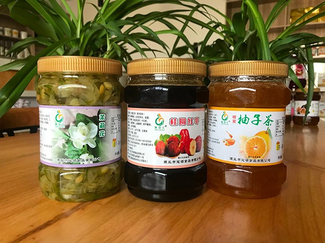 茉莉花花茶、桂圓紅棗花茶、柚子花茶